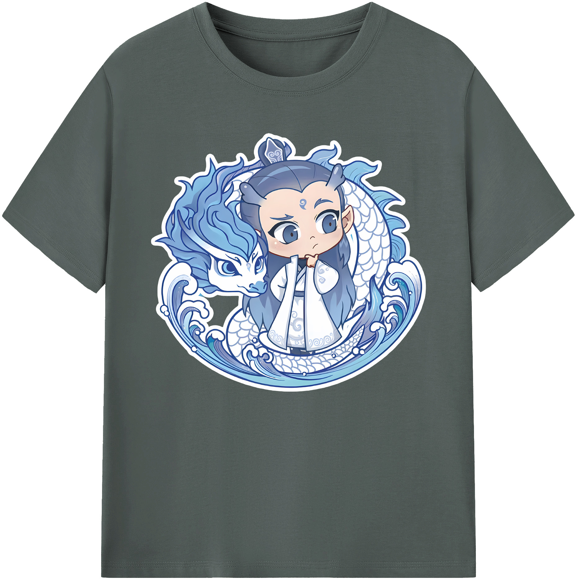 （画像用） Ne Zha 2 ナタ 魔童の大暴れ 綿100％ メンズ半袖Tシャツ｜肌触りやわらか＆通気性